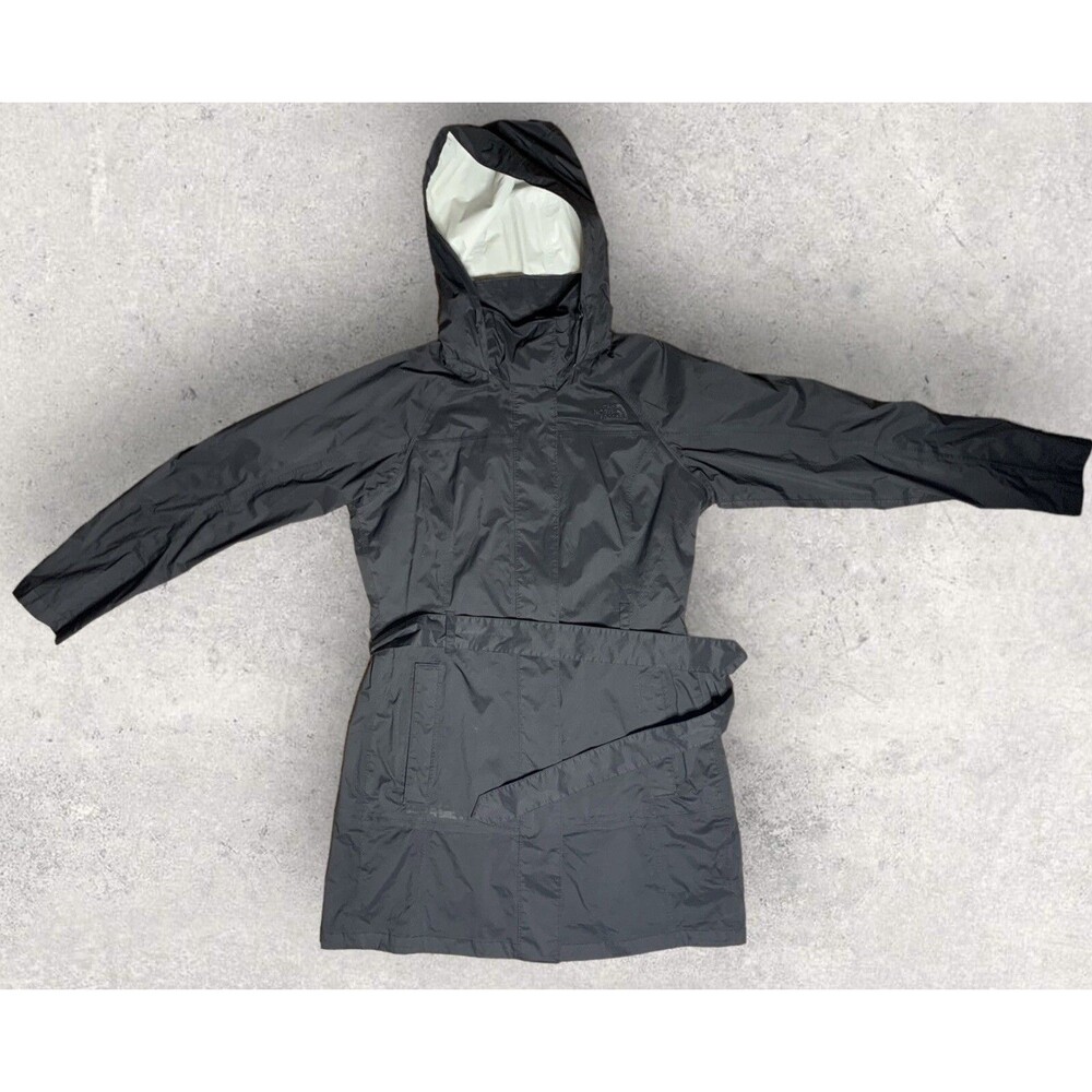 The North Face Women’s HyVent Waist Belt Rain Trench Nylon Jacket Size M